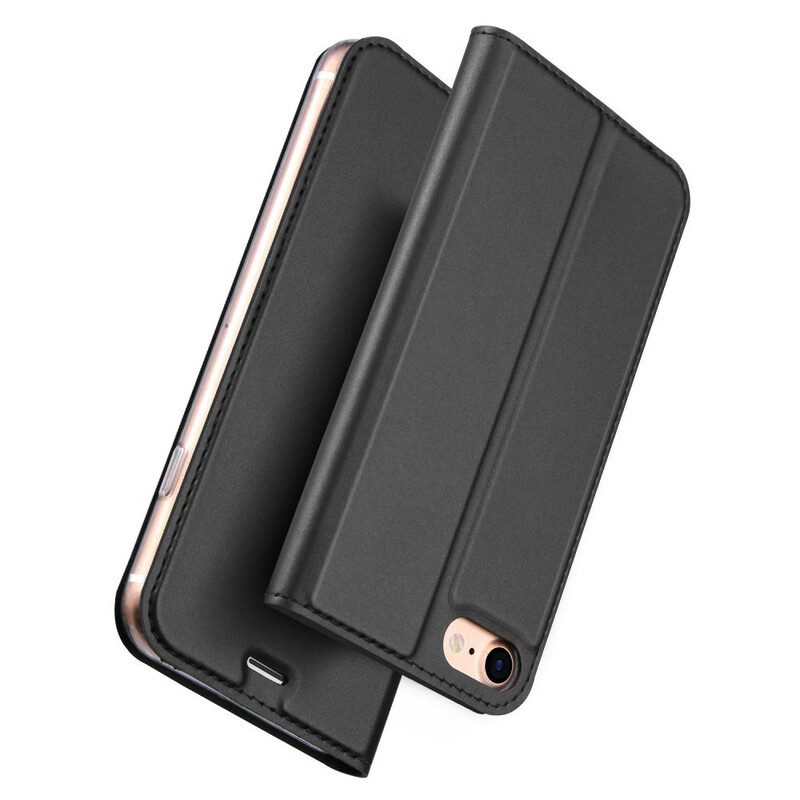 Folio Cover iPhone SE 3 / SE 2 / 8 / 7 Custodia in pelle Serie Skin Pro Dux Ducis