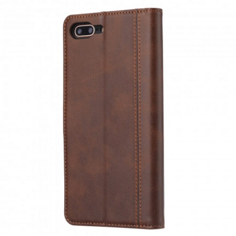 Folio Cover iPhone SE 3 / SE 2 / 8 / 7 Portacarte Frontale Con Cinturino