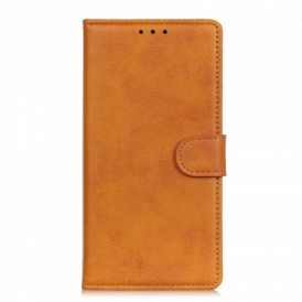 Custodia in pelle Xiaomi Redmi Note 9 5G Retro Effetto Pelle Opaca