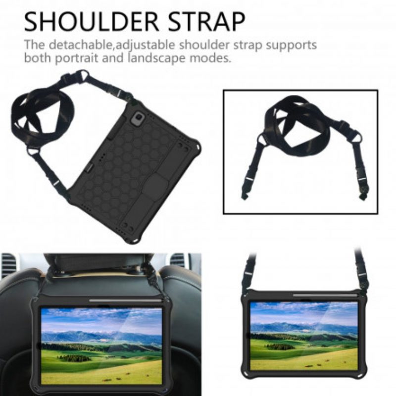 Cover Samsung Galaxy Tab A7 (2020) Supporto Cinghia In Eva E Tracolla