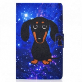 Custodia in pelle Samsung Galaxy Tab A7 (2020) Cane Carino