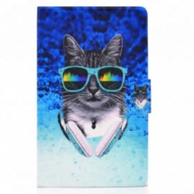 Custodia in pelle Samsung Galaxy Tab A7 (2020) Dj Cat
