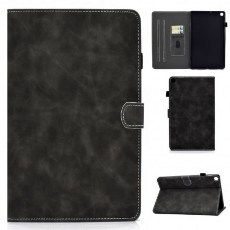 Custodia in pelle Samsung Galaxy Tab A7 (2020) Effetto Pelle Dal Design Vintage