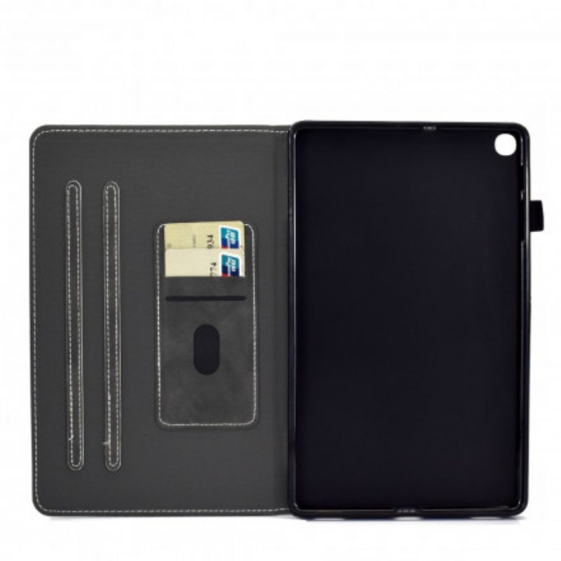 Custodia in pelle Samsung Galaxy Tab A7 (2020) Effetto Pelle Dal Design Vintage