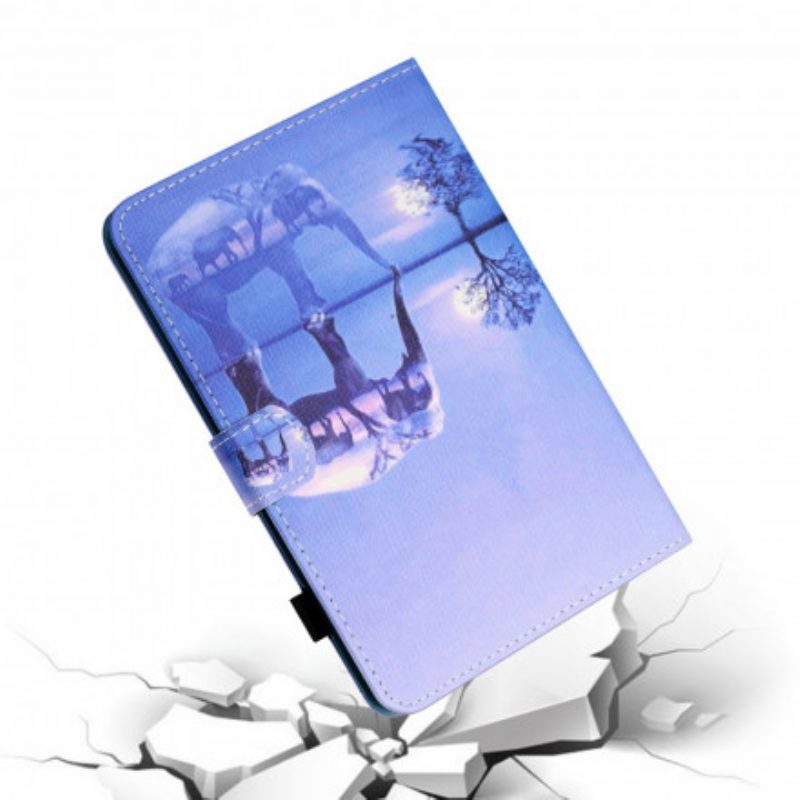 Custodia in pelle Samsung Galaxy Tab A7 (2020) Elefante Arte