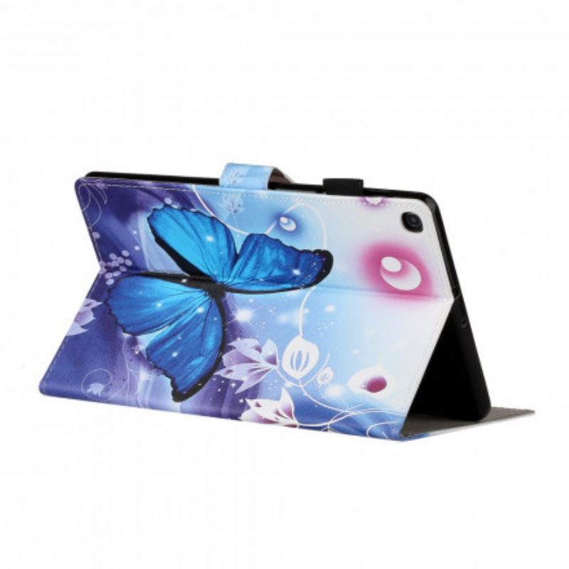 Custodia in pelle Samsung Galaxy Tab A7 (2020) Falena Lunare
