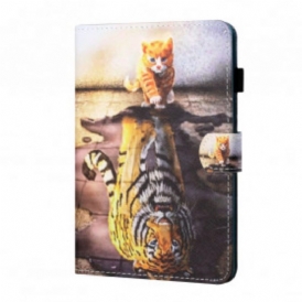 Custodia in pelle Samsung Galaxy Tab A7 (2020) Gattino Arte