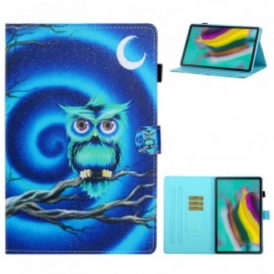 Custodia in pelle Samsung Galaxy Tab A7 (2020) Gufo Divertente