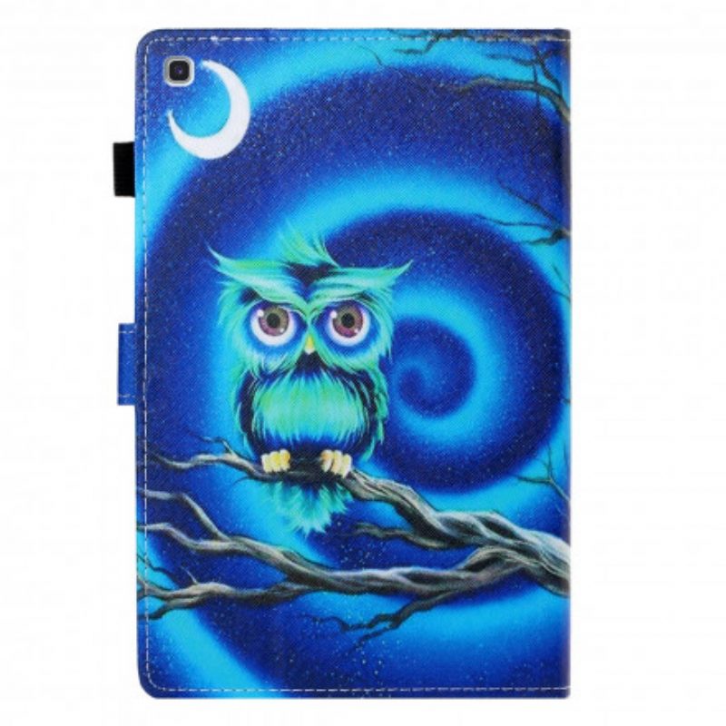 Custodia in pelle Samsung Galaxy Tab A7 (2020) Gufo Divertente