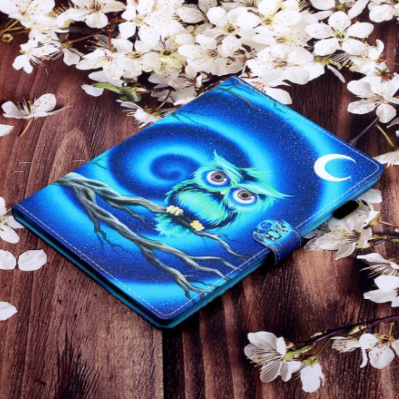 Custodia in pelle Samsung Galaxy Tab A7 (2020) Gufo Divertente