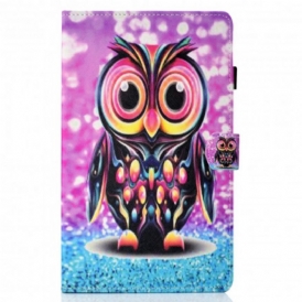 Custodia in pelle Samsung Galaxy Tab A7 (2020) Gufo Scoppiato