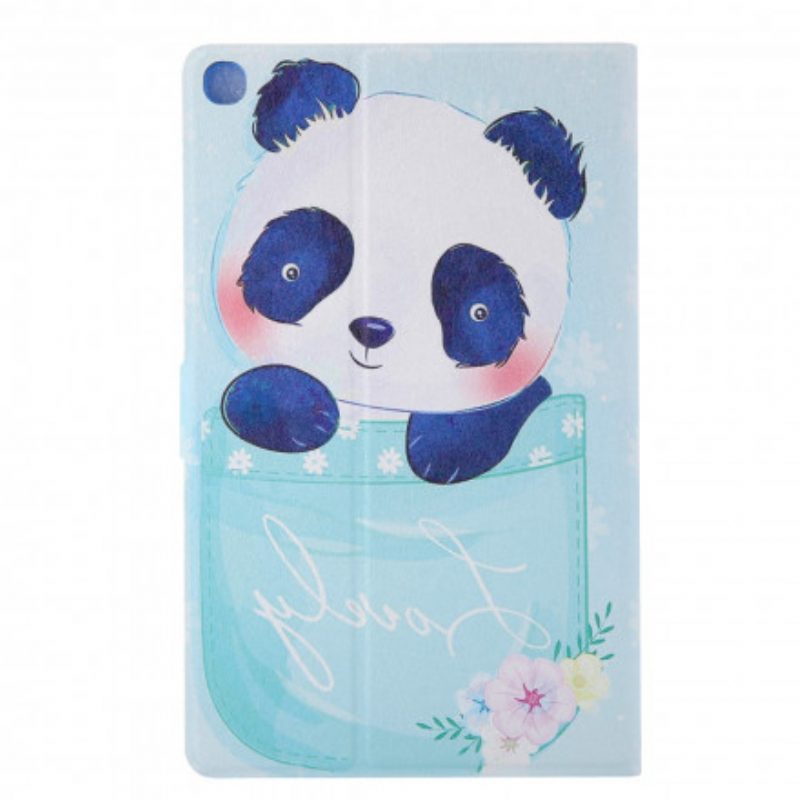 Custodia in pelle Samsung Galaxy Tab A7 (2020) Simpatico Panda