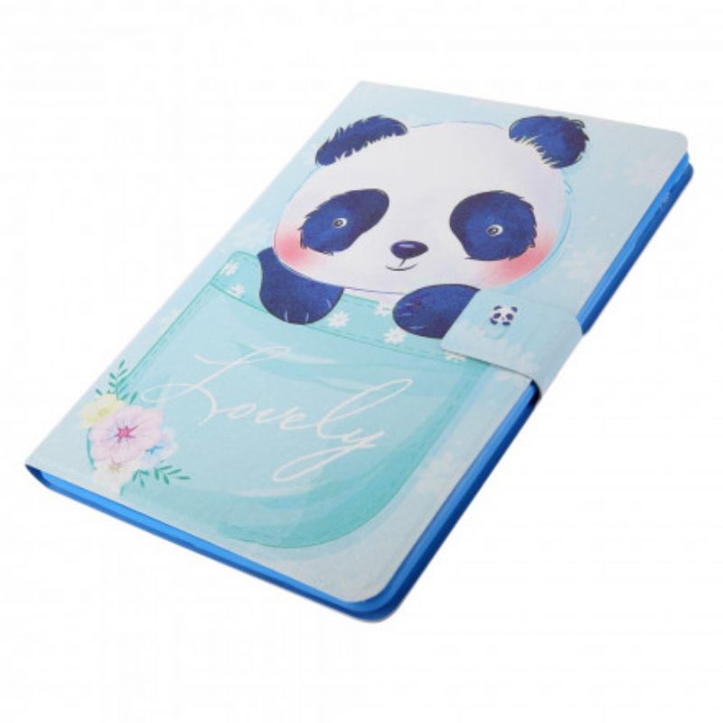 Custodia in pelle Samsung Galaxy Tab A7 (2020) Simpatico Panda
