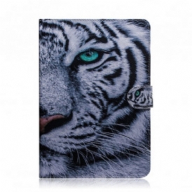 Custodia in pelle Samsung Galaxy Tab A7 (2020) Testa Di Tigre