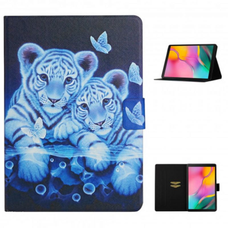 Custodia in pelle Samsung Galaxy Tab A7 (2020) Tigri