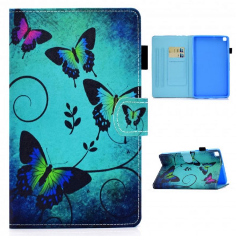 Folio Cover Samsung Galaxy Tab A7 (2020) Farfalle Uniche