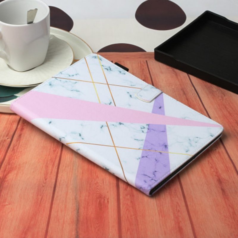 Folio Cover Samsung Galaxy Tab A7 (2020) Geometria Del Marmo