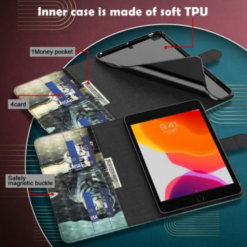 Folio Cover Samsung Galaxy Tab A7 (2020) Il Sogno Del Gatto Del Punto Luminoso