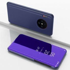Custodia Huawei Mate 30 Pro Specchio Ed Effetto Pelle