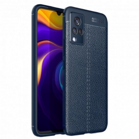 Cover Vivo V21 5G Doppia Linea Litchi Effetto Pelle
