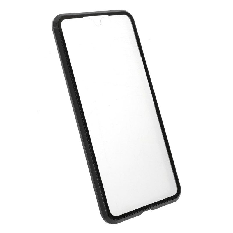 Cover Vivo V21 5G Due Lati In Vetro Temperato Magnetico E Metallo