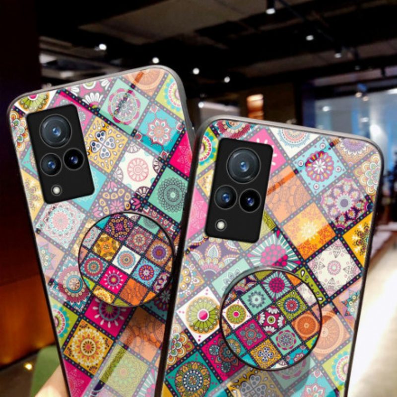 Cover Vivo V21 5G Supporto Magnetico Patchwork