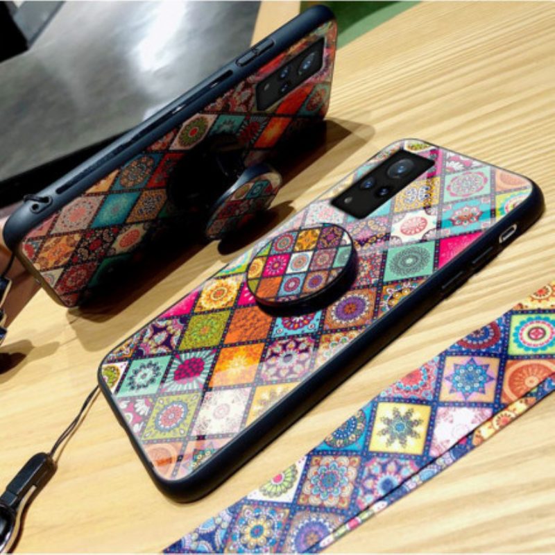 Cover Vivo V21 5G Supporto Magnetico Patchwork