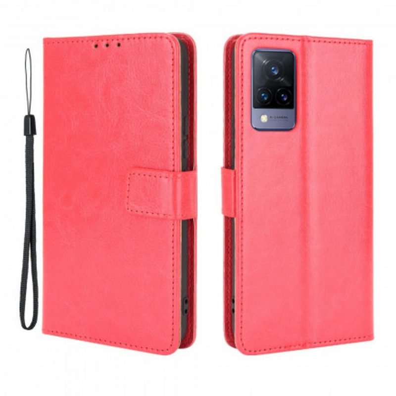 Custodia in pelle Vivo V21 5G Ecopelle Appariscente