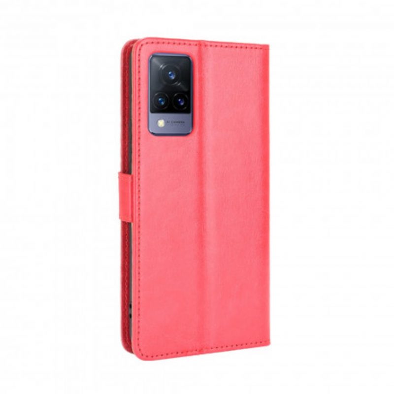 Custodia in pelle Vivo V21 5G Ecopelle Appariscente