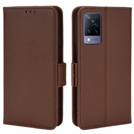 Custodia in pelle Vivo V21 5G Folio Cover Flap Doppio Nuovi Colori