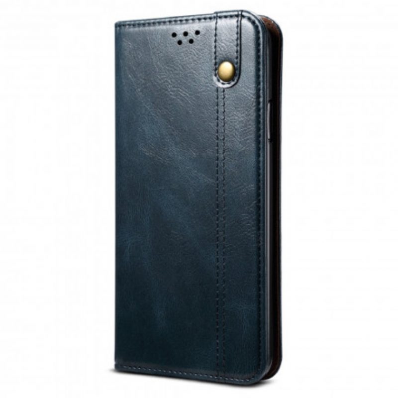 Folio Cover Vivo V21 5G Custodia in pelle Ecopelle Cerata