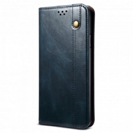 Folio Cover Vivo V21 5G Custodia in pelle Ecopelle Cerata