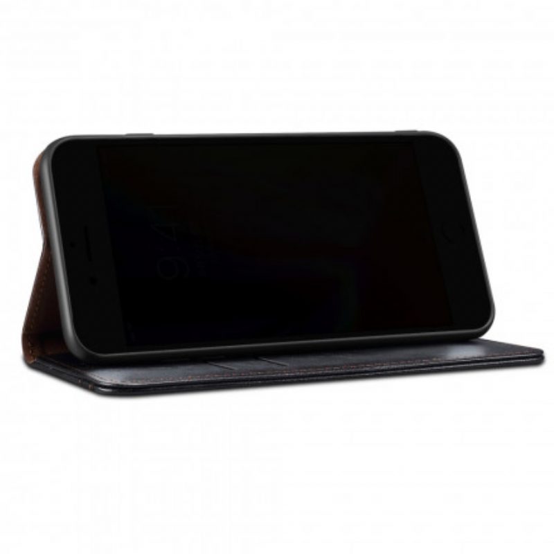 Folio Cover Vivo V21 5G Custodia in pelle Ecopelle Cerata