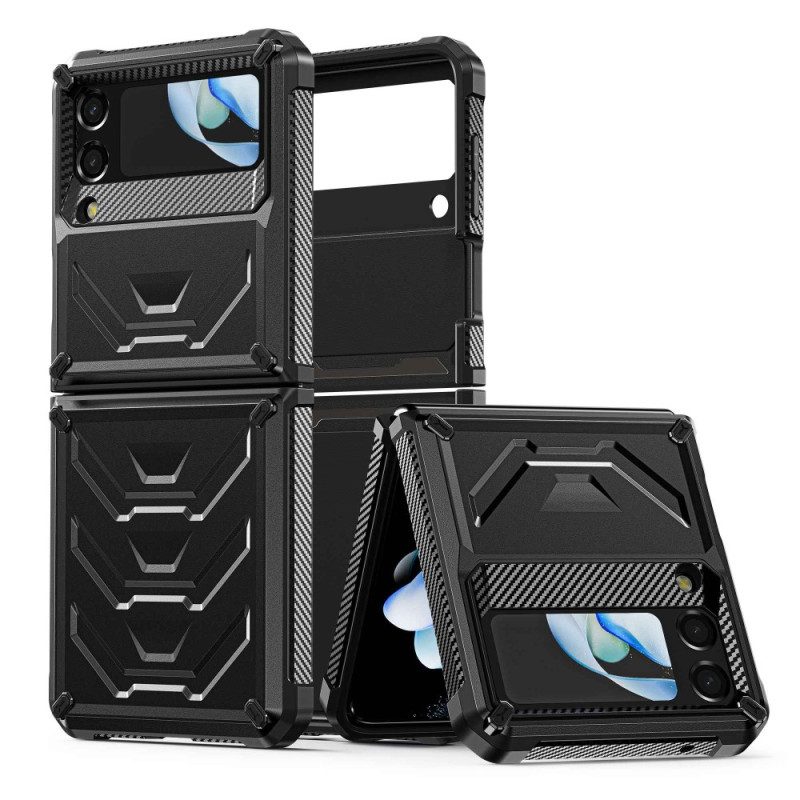 Folio Cover Samsung Galaxy Z Flip 4 Custodia in pelle Super Resistente
