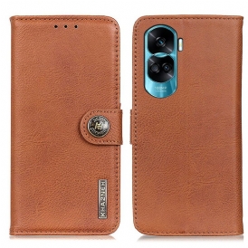 Folio Cover Honor 90 Lite Khazneh Effetto Pelle