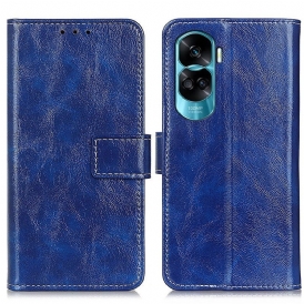 Folio Cover Honor 90 Lite Verniciato Con Cuciture A Vista