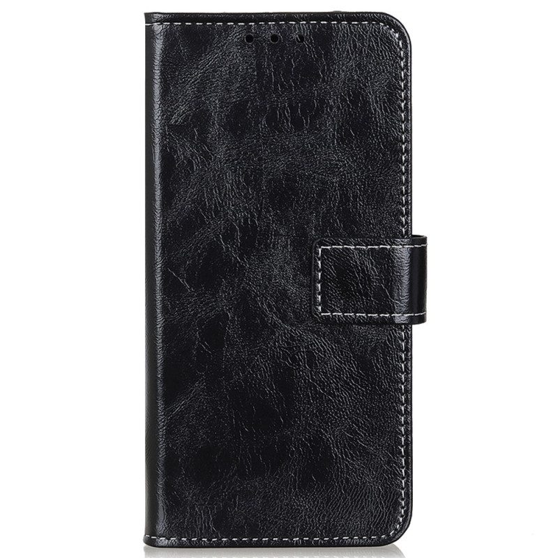 Folio Cover Honor 90 Lite Verniciato Con Cuciture A Vista