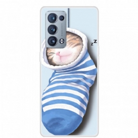 Cover Oppo Reno 6 Pro 5G Gattino Addormentato