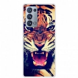Cover Oppo Reno 6 Pro 5G Tigre Anteriore