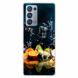 Cover Oppo Reno 6 Pro 5G Trompe L'oeil Frutta E Acqua