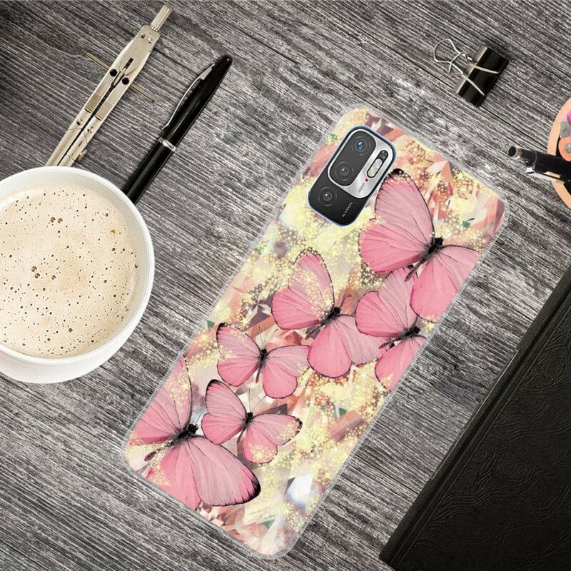 Cover Xiaomi Redmi Note 10 5G Farfalle Reali