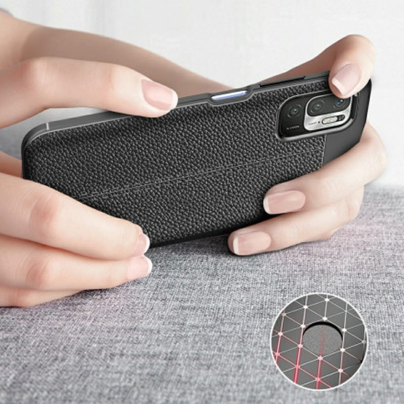 Cover Xiaomi Redmi Note 10 5G Linea Litchi Double Effetto Pelle