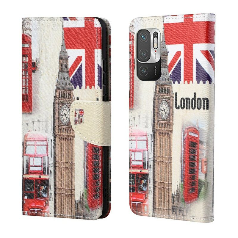 Custodia A Portafoglio Xiaomi Redmi Note 10 5G Vita Londinese