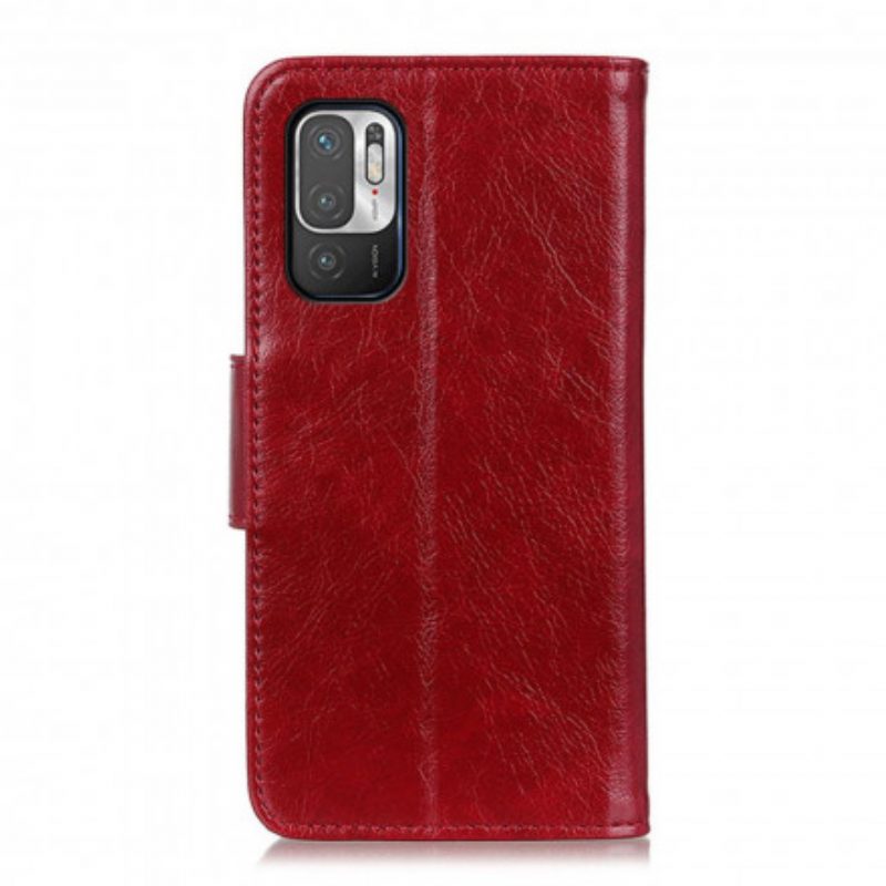 Custodia in pelle Xiaomi Redmi Note 10 5G Crosta Di Nappa