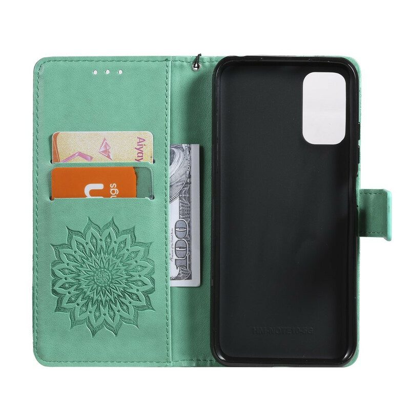 Custodia in pelle Xiaomi Redmi Note 10 5G Fiore Del Sole