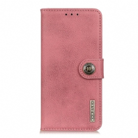 Custodia in pelle Xiaomi Redmi Note 10 5G Khazneh Retro Crosta Ecopelle
