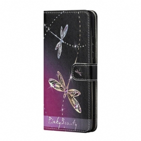 Custodia in pelle Xiaomi Redmi Note 10 5G Libellule Strappy