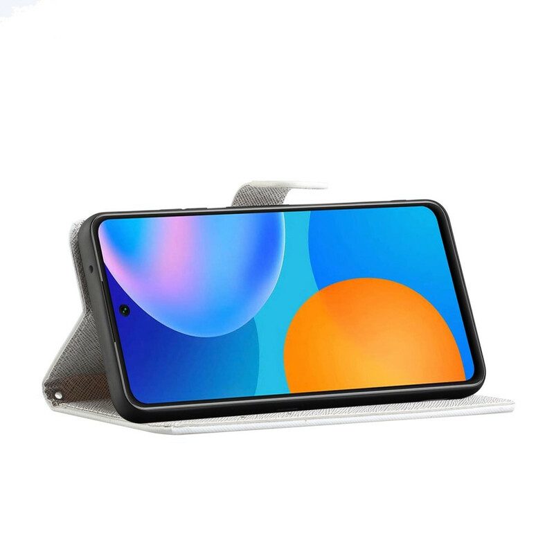 Custodia in pelle Xiaomi Redmi Note 10 5G Libellule Strappy