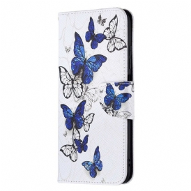 Custodia in pelle Xiaomi Redmi Note 10 5G Meravigliose Farfalle