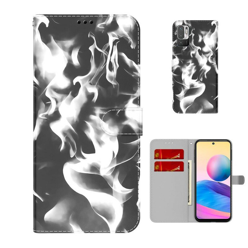 Custodia in pelle Xiaomi Redmi Note 10 5G Modello Astratto